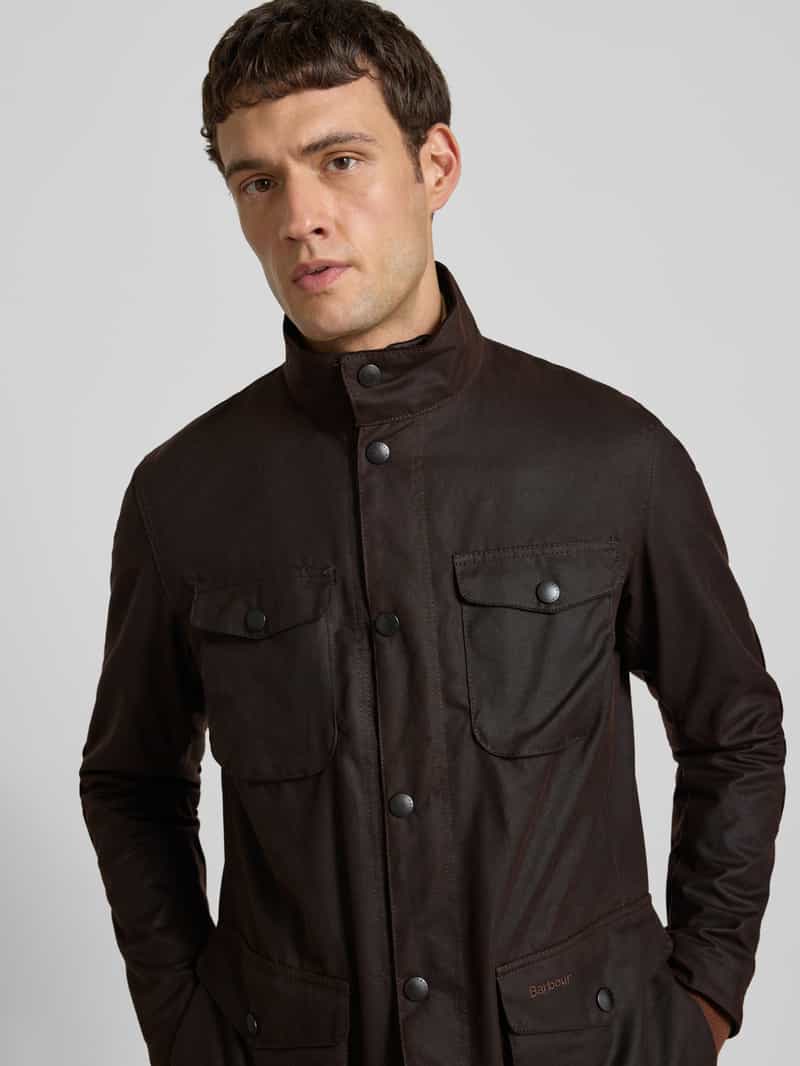 Barbour Regular fit jack van gewaxt katoen