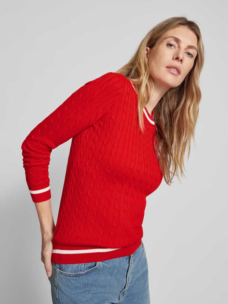 Christian Berg Woman Gebreide pullover met ribboorden
