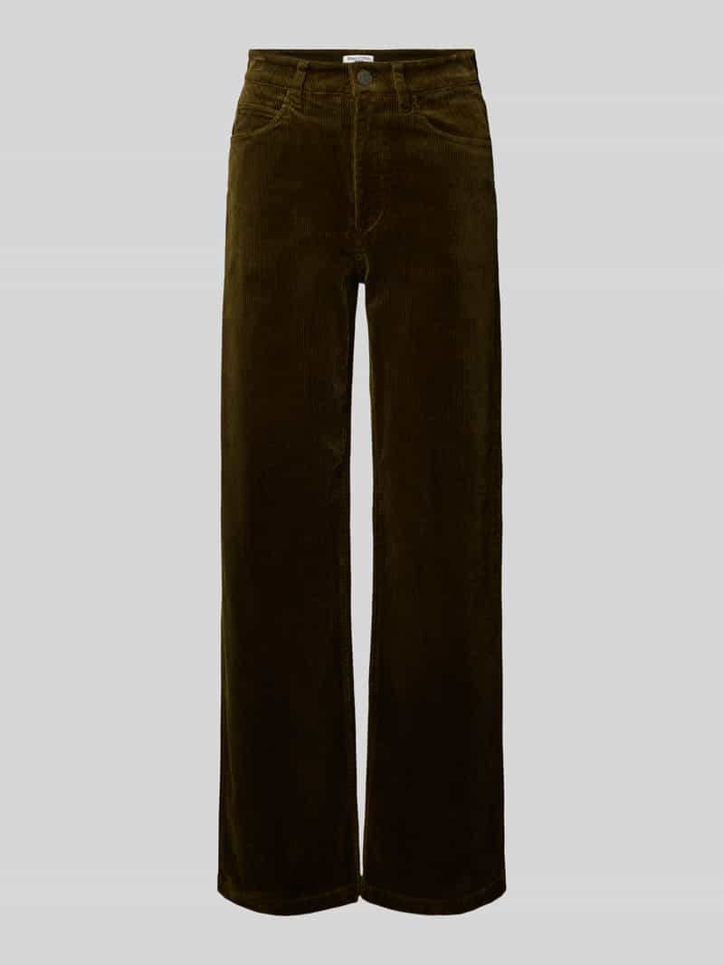 Marc O'Polo DENIM Wide leg corduroy broek van katoenmix