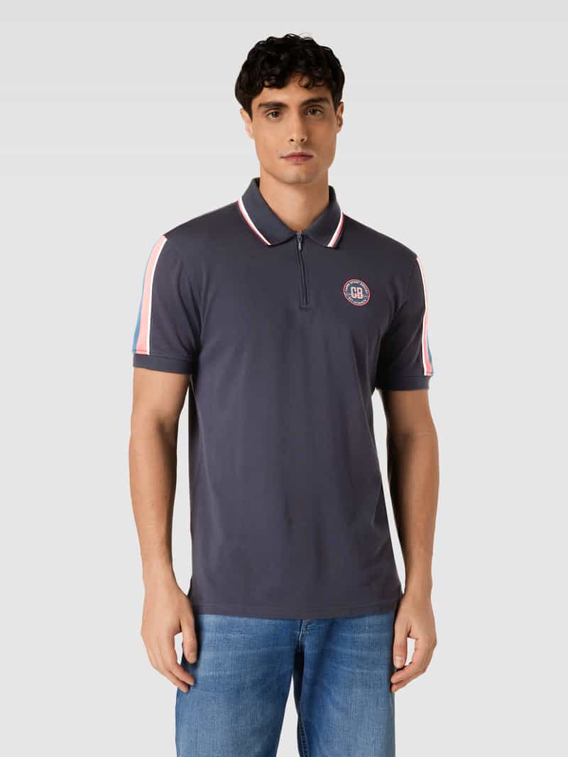 Regular fit poloshirt met labelprint Christian Berg Men