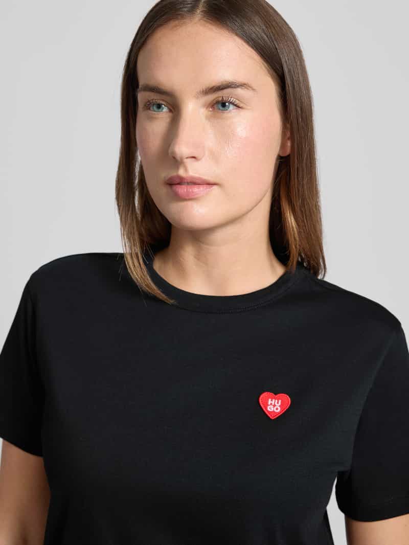 HUGO Regular fit T-shirt van puur katoen model 'DAMACIA'