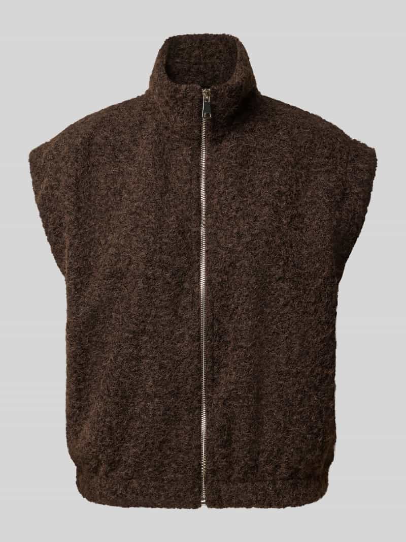 ZABAIONE regular fit bodywarmer van teddyfleece model 'Evelynn'
