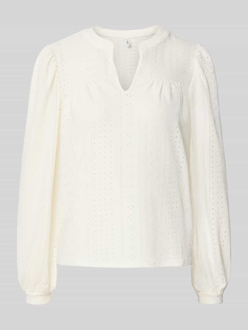 Only Relaxed fit blouseshirt met ajourpatroon model 'SANDRA'