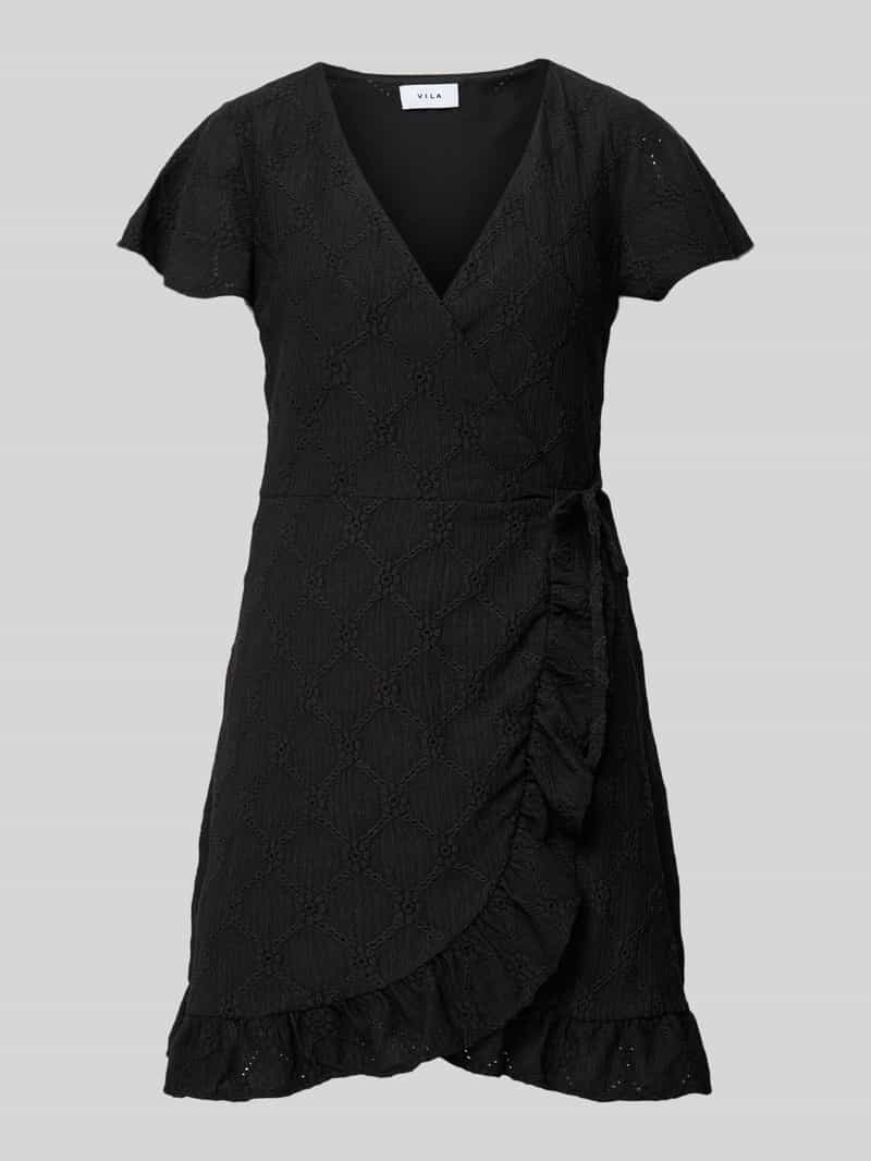 Vila Mini-jurk met structuurmotief, model 'DELEA'