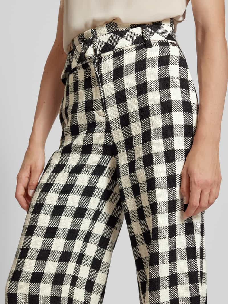 Marc Cain Stoffen broek met tailleriem