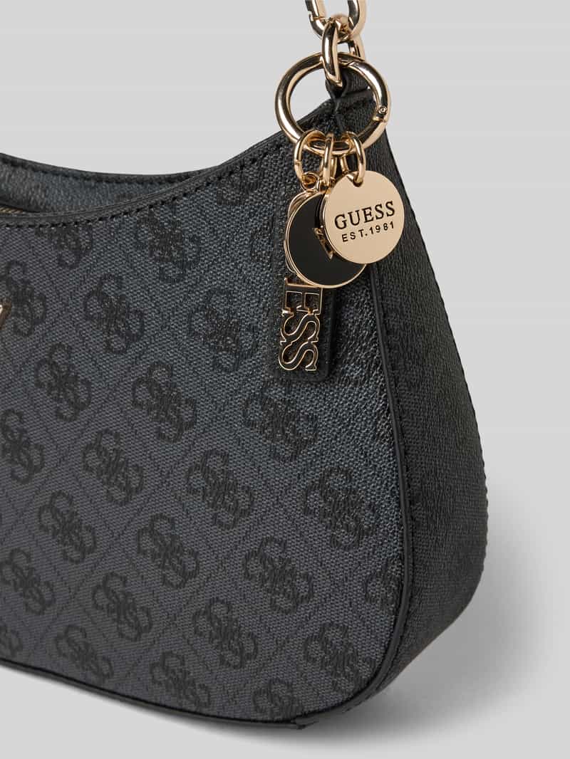 Guess Handtas met labelapplicatie en schouderband