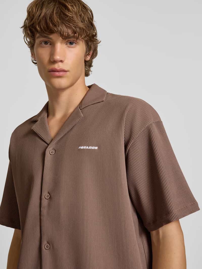 Pegador Relaxed fit vrijetijdsoverhemd met plissévouwen model 'TROY'