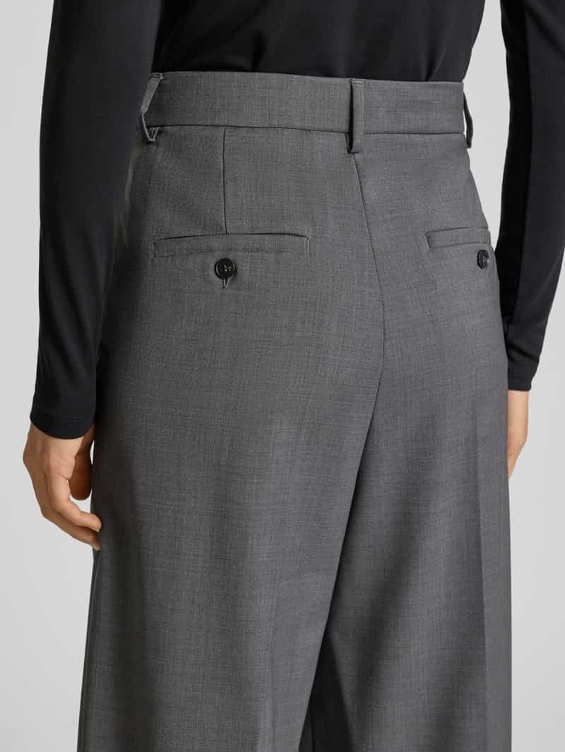 Weekend Max Mara Wide leg bandplooibroek van zuivere scheerwol model 'ADELFI'
