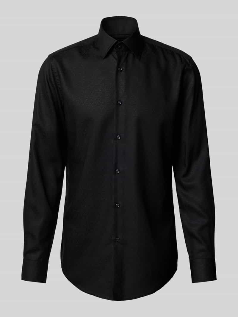 Boss Slim fit zakelijk overhemd met kentkraag