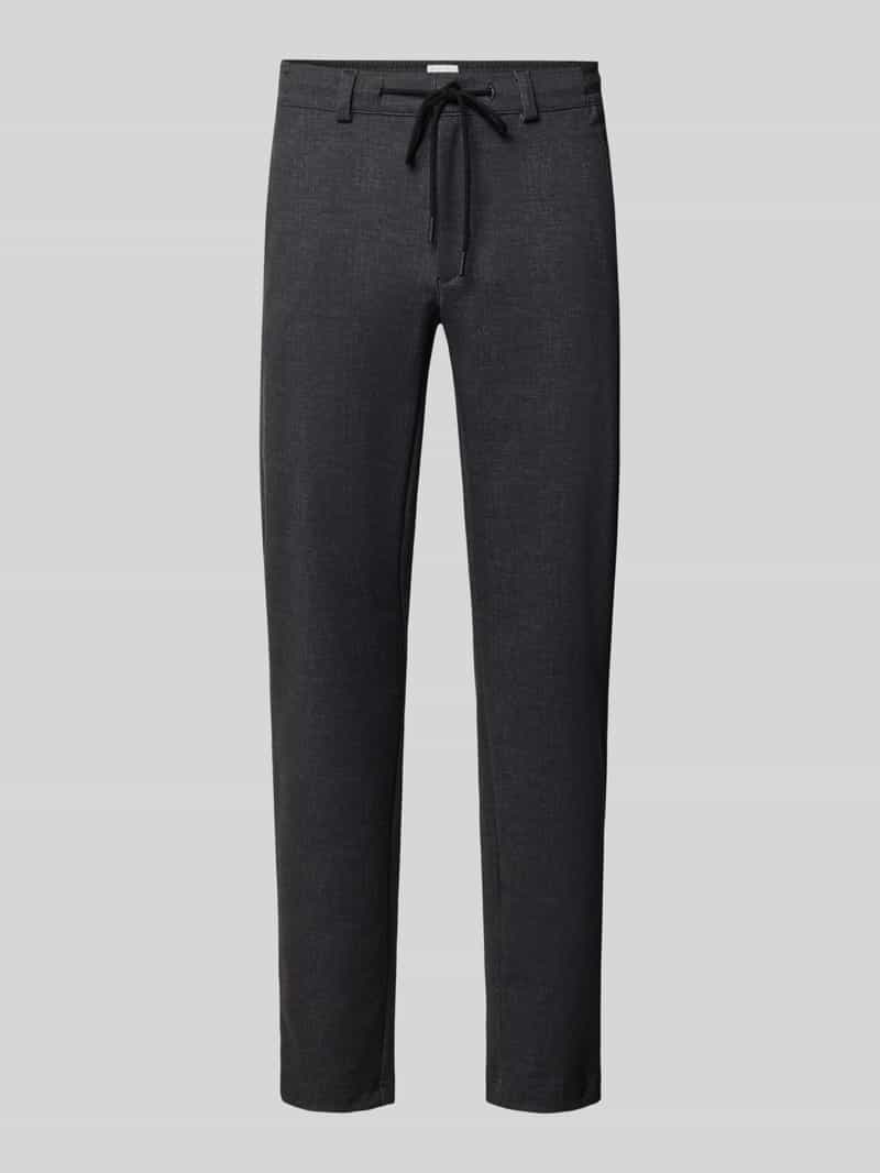 tapered fit jogpants van puur katoen model 'Phil'
