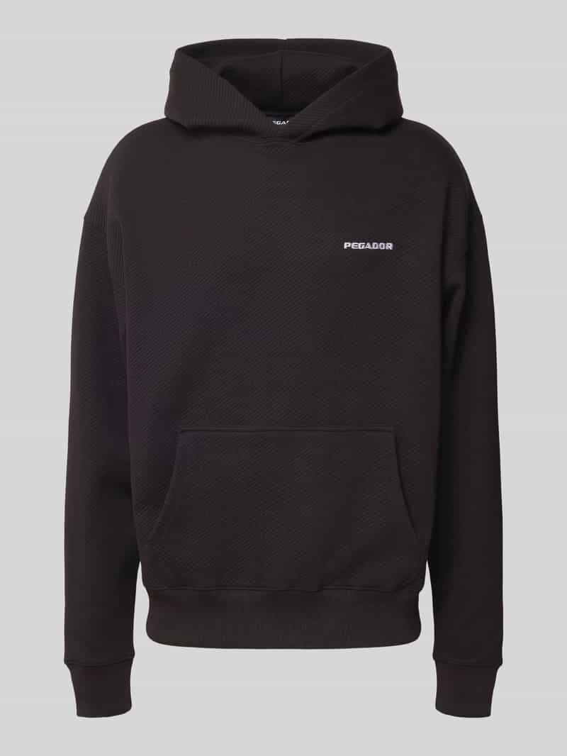 Pegador Oversized hoodie met logostitching en kangoeroezak
