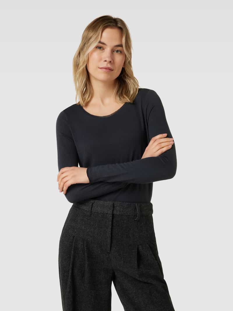 Shirt met lange mouwen en labeldetail Smith and Soul