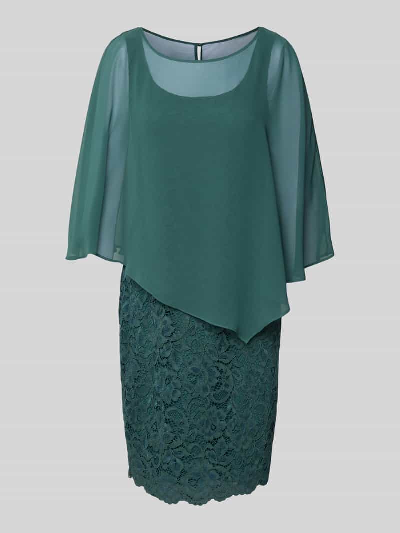Vera Mont Knielange cocktailjurk in 2-in-1-look