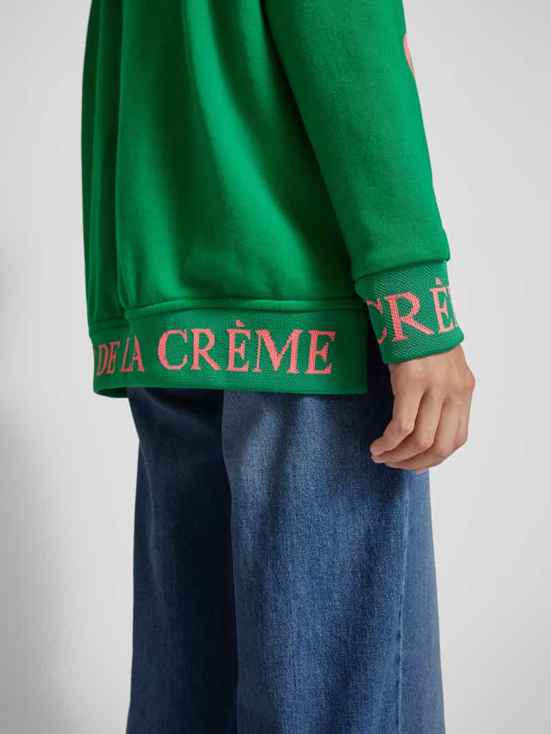 miss goodlife Sweatshirt met statementprint model 'Creme de la Creme'