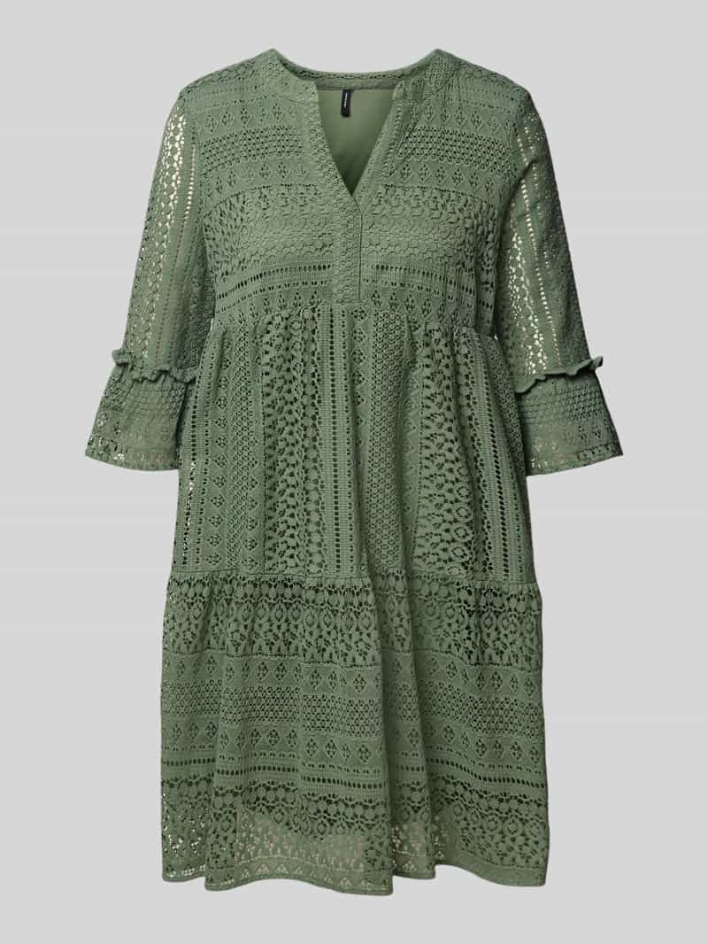 Vero Moda Regular fit kanten jurk van katoenmix model 'HONEY'
