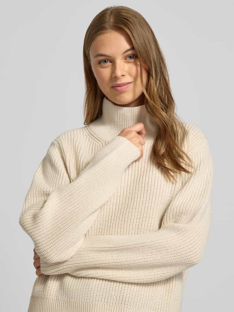 Windsor Gebreide pullover met geribde opstaande kraag