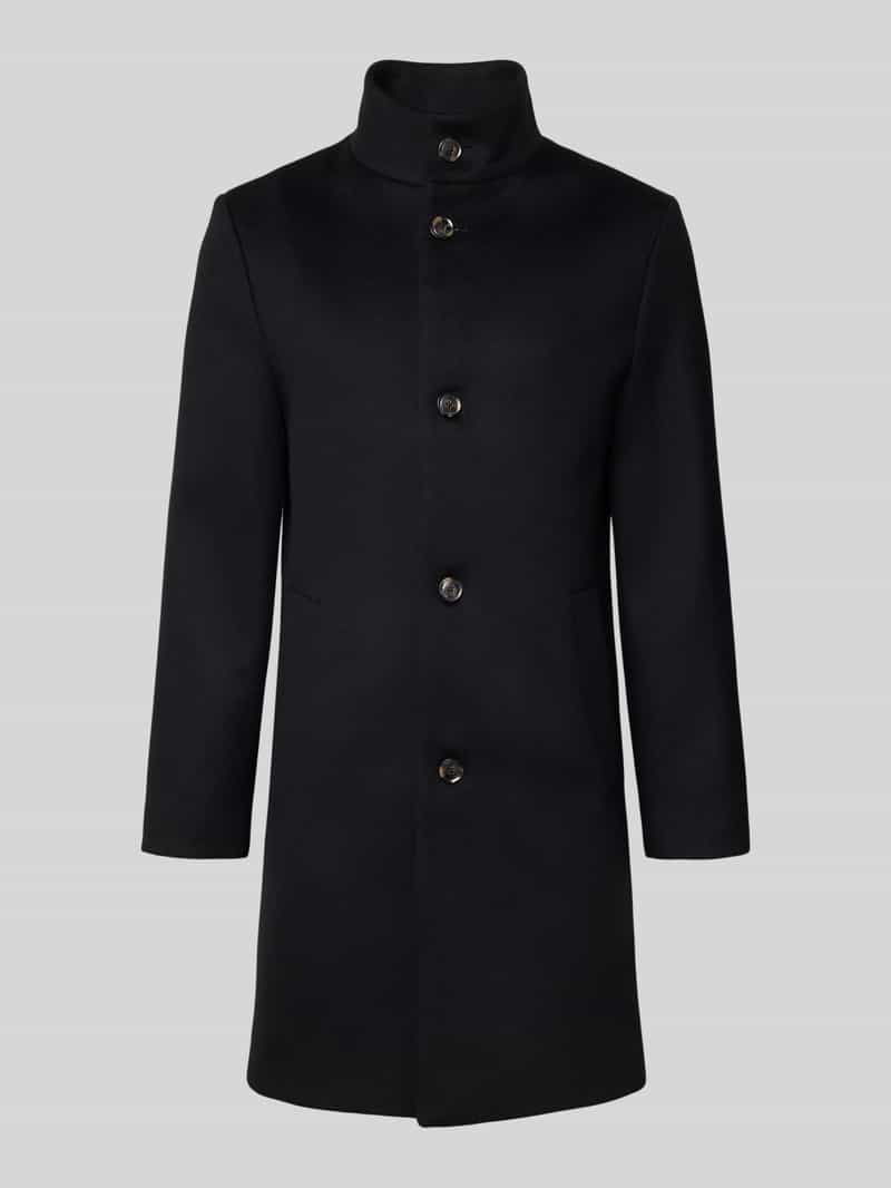 Tommy Hilfiger Regular fit lange jas van wolmix