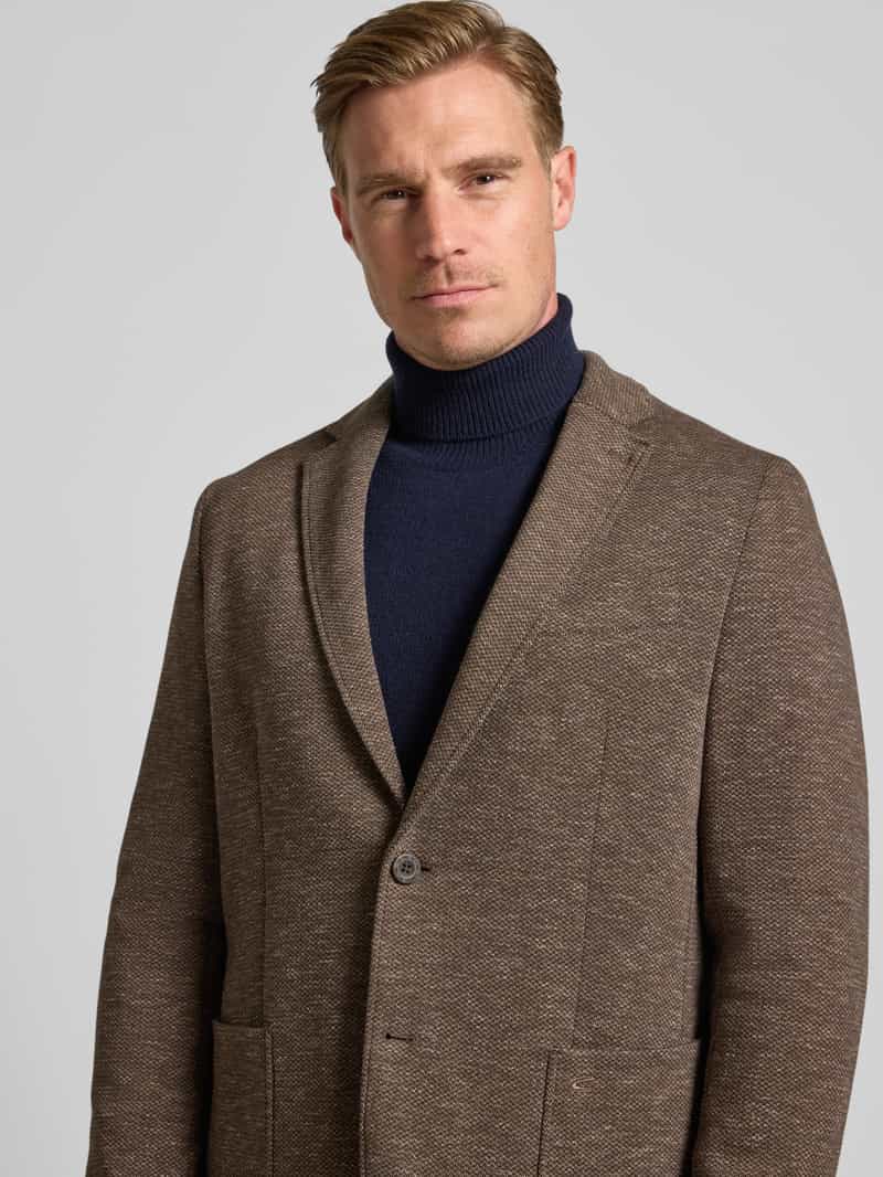 camel active Regular fit 2-knoops colbert met reverskraag