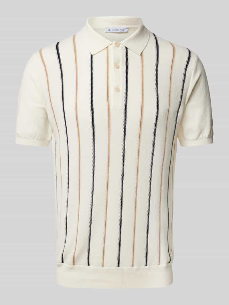 Manuel Ritz Regular fit poloshirt met logostitching