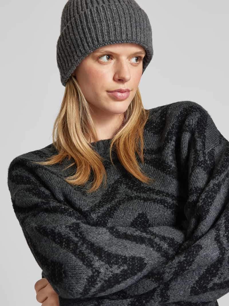 Only Oversized gebreide pullover met all-over motief model 'JANE'