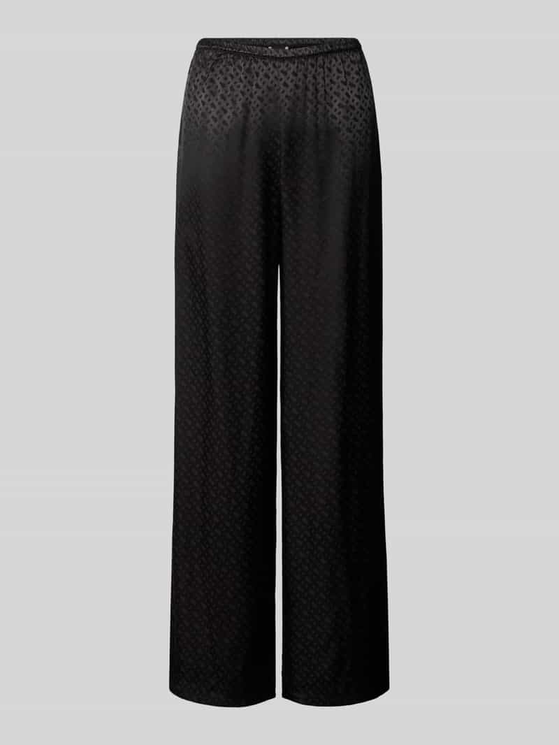Boss Regular fit pyjamabroek van zuivere viscose met all-over logoprint