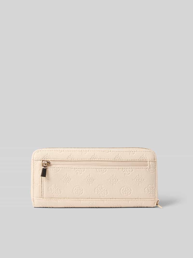Guess Portemonnee in leerlook model 'BLAKE' beige, foto 3