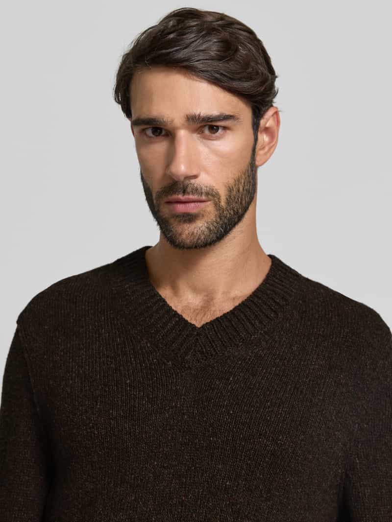 Marc O'Polo Regular fit gebreide pullover van wolmix