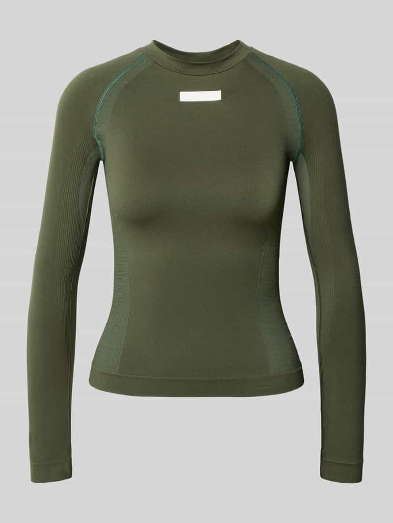 EA7 Emporio Armani Shirt met lange mouwen en labeldetail