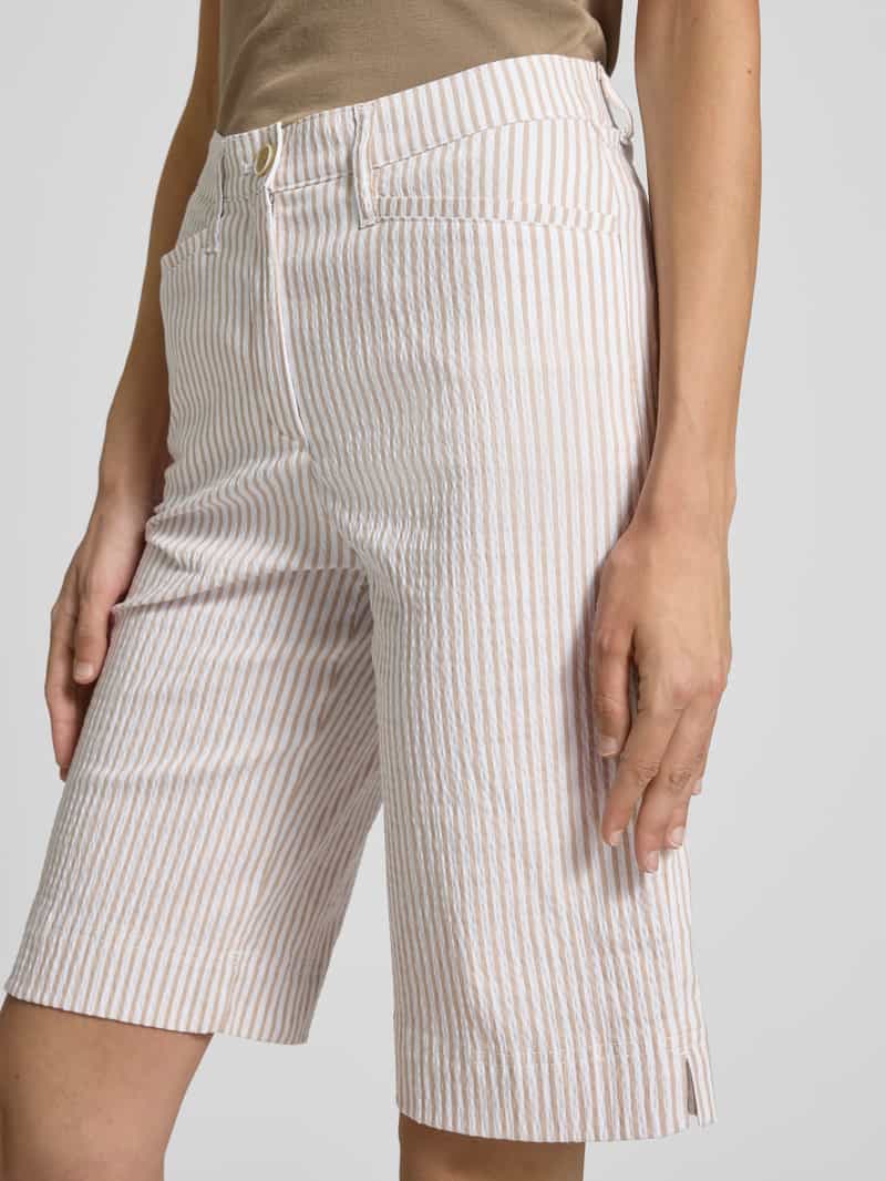 Raphaela By Brax Super slim fit bermuda met steekzakken model 'Lorella'