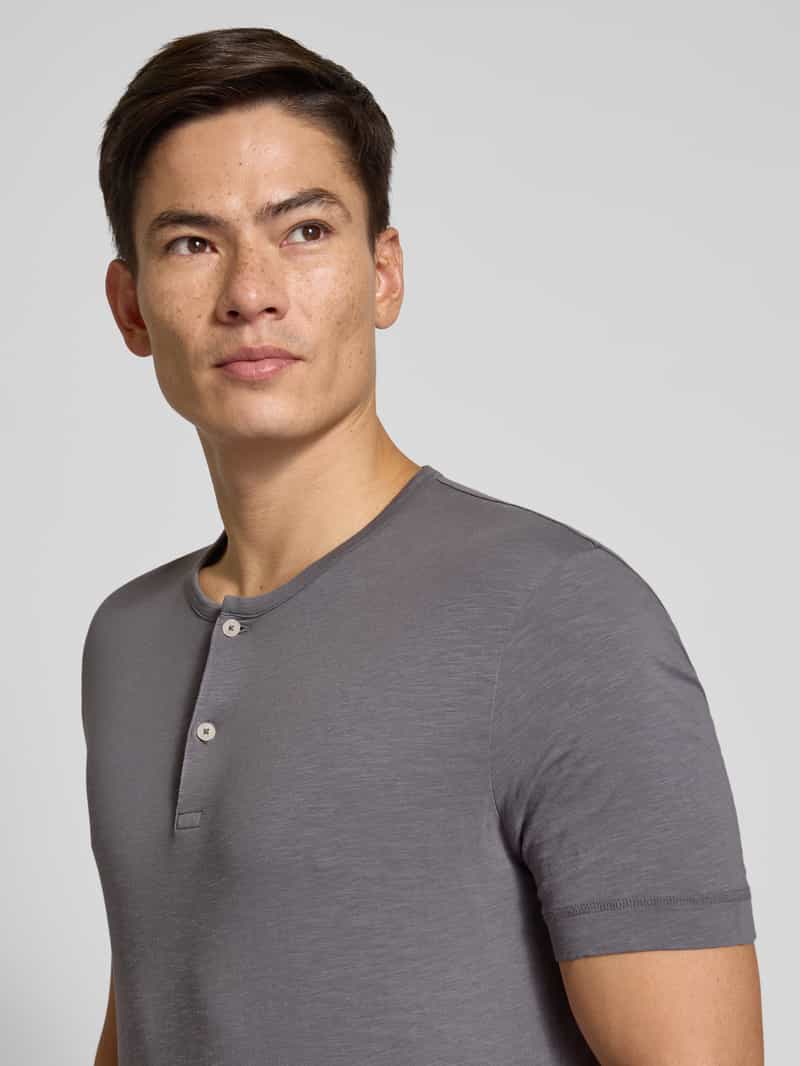 Marc O'Polo Regular fit henley-shirt van puur katoen