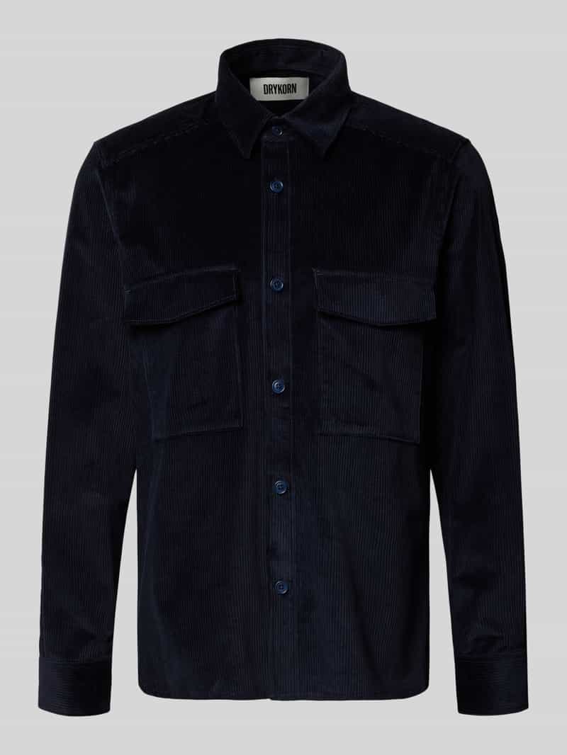 drykorn Regular fit overhemdjack van corduroy model 'CORDUROY OVERSHIRT'