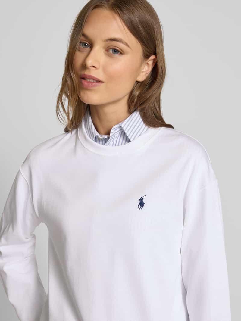 Polo Ralph Lauren Shirt met lange mouwen en labelstitching