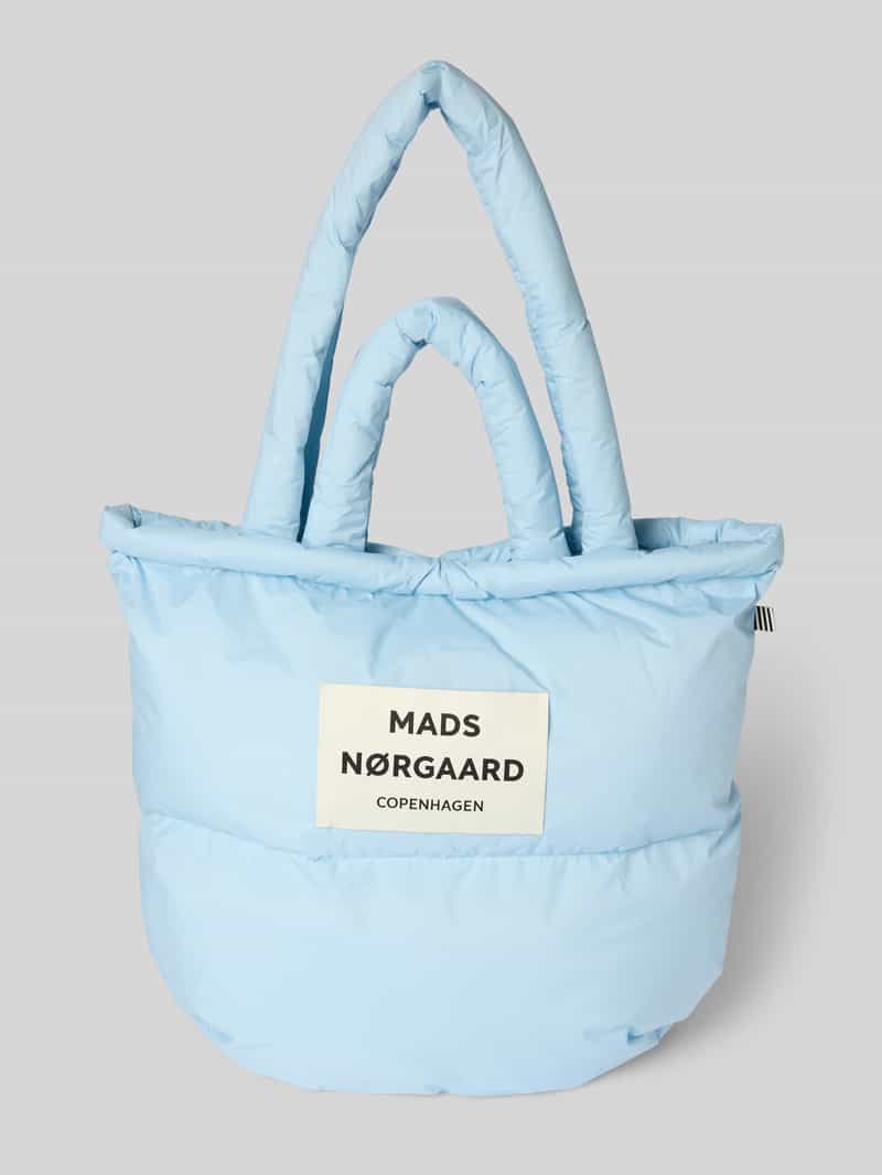 MADS NØRGAARD Shopper met labelpatch en labeldetail