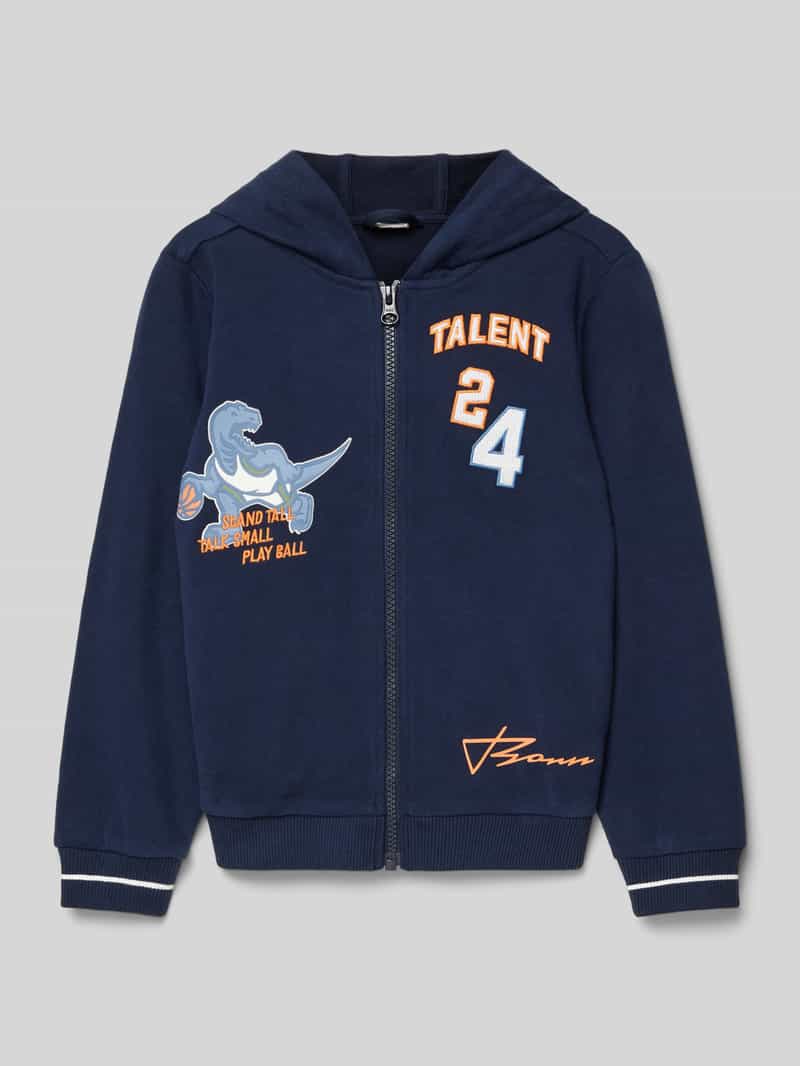 s.Oliver RED LABEL Regular fit sweatjack met printdetails en geborduurde details