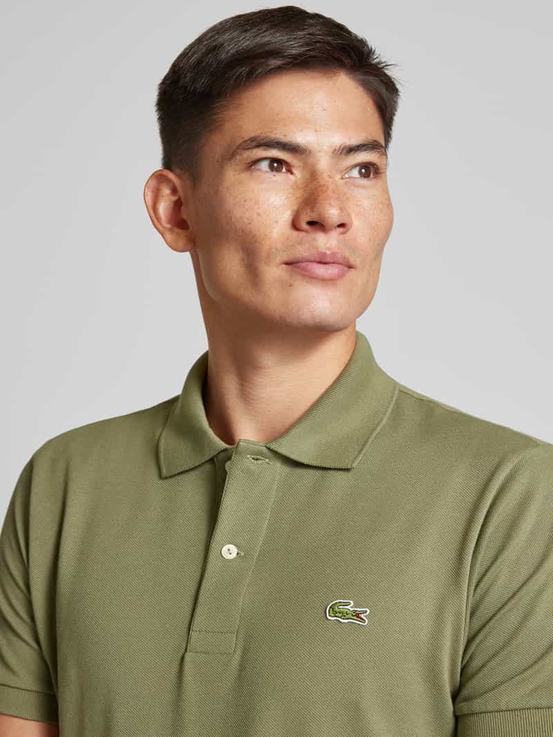 Lacoste Regular fit poloshirt met labelpatch model 'CORE PIQUE'