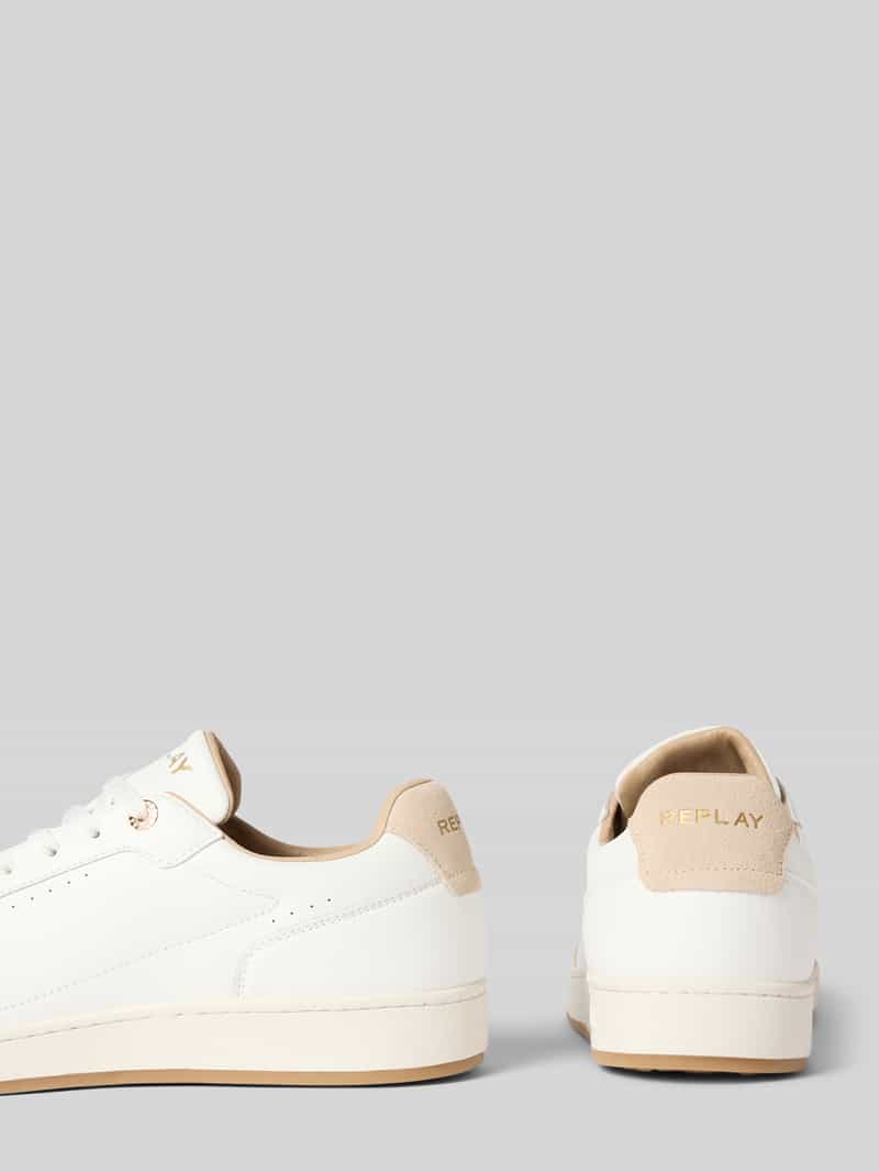 Replay Leren sneakers met labelprints model 'SMASH CHOICE'