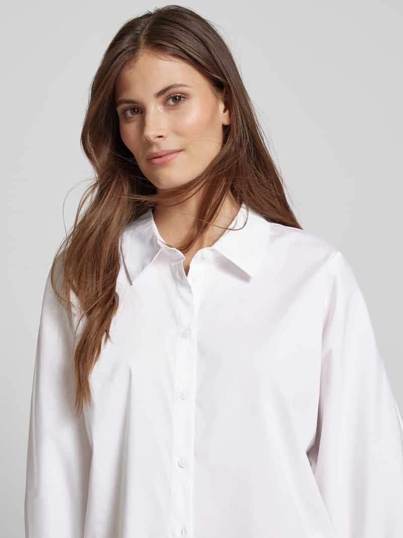 comma Regular fit overhemdblouse met doorknoopsluiting