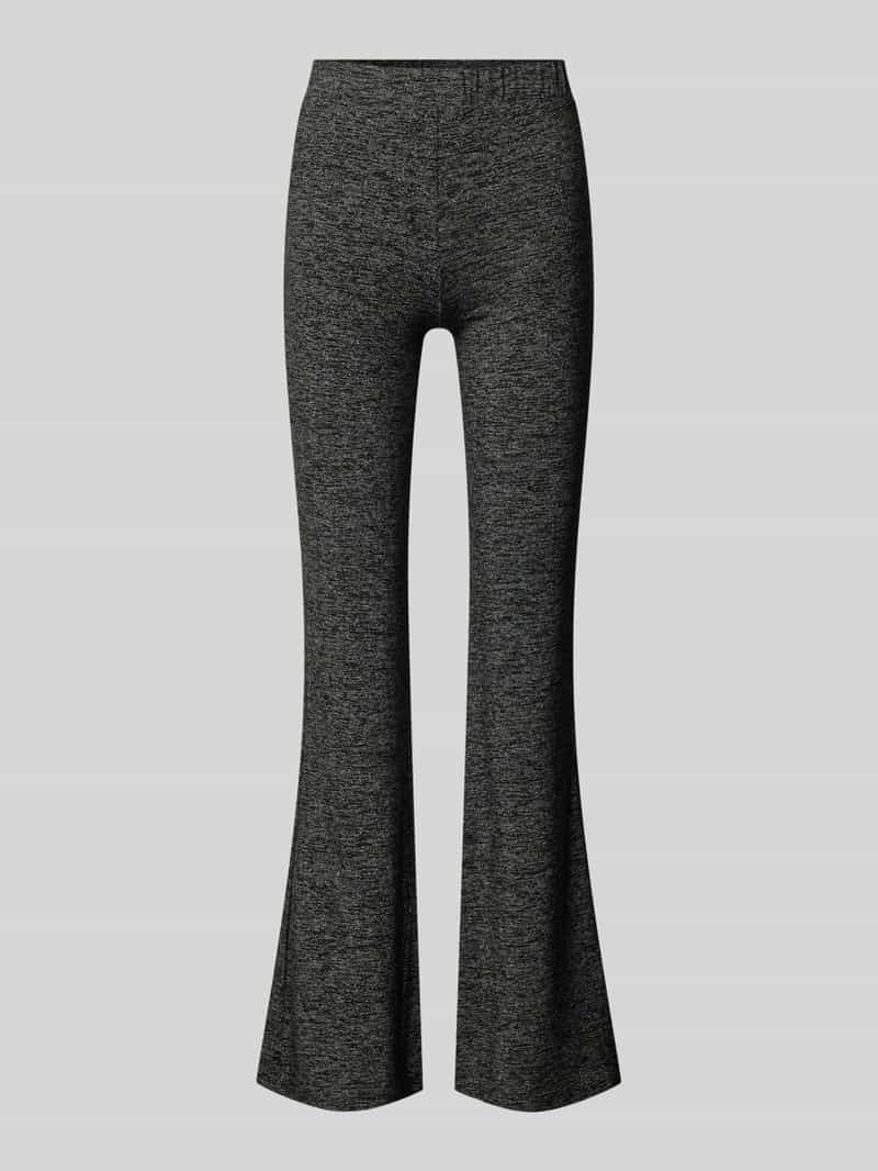 Bell bottom met elastische band en glittergaren, model 'ROMA'