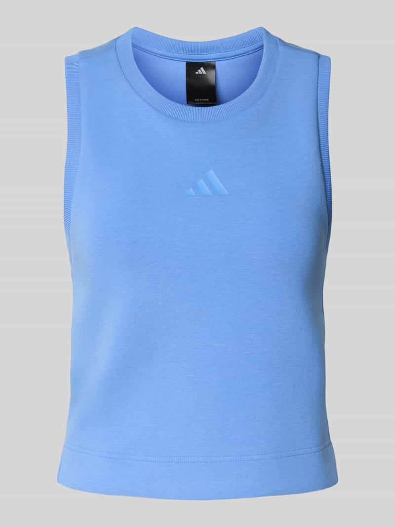 adidas Sportswear Top met logo en ronde hals