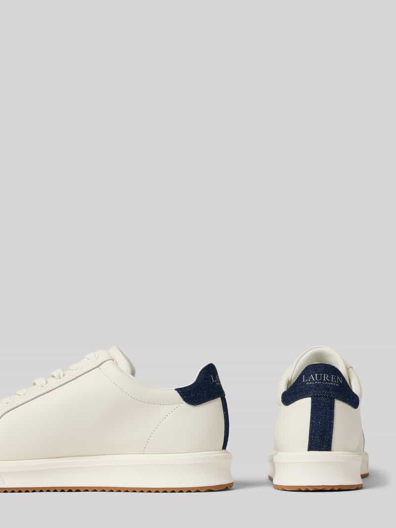 Lauren Ralph Lauren Sneakers van een mix van leer en textiel model 'AINSLEY'