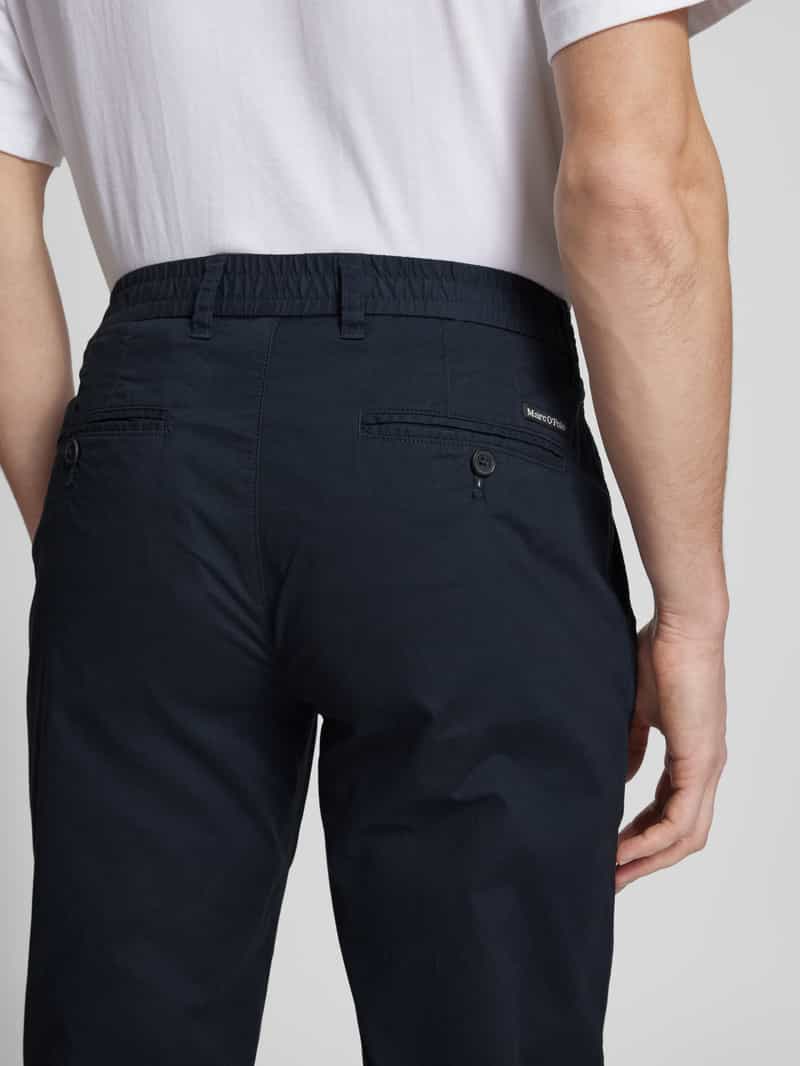 Marc O'Polo Tapered fit chino van katoenmix model 'MOROT JOGGER'