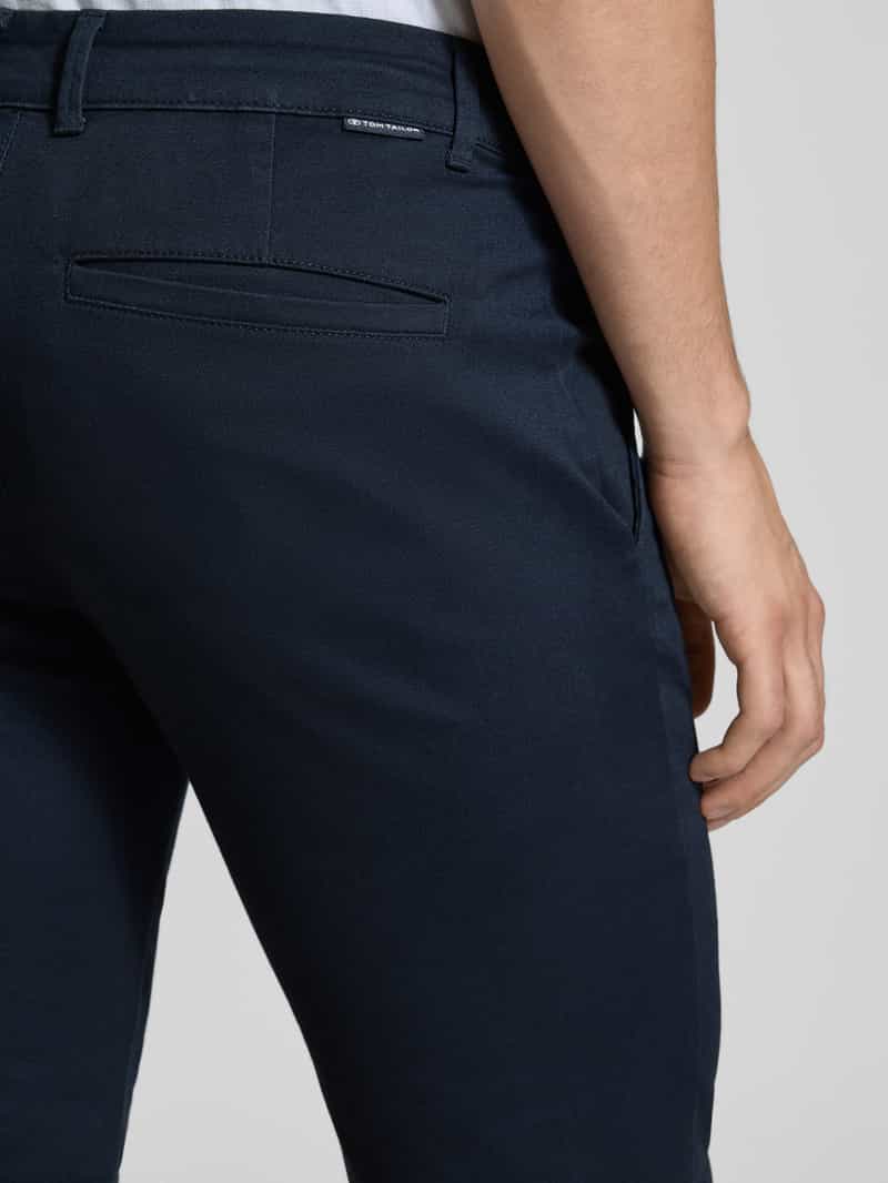 Tom Tailor Slim fit korte chino van katoenmix