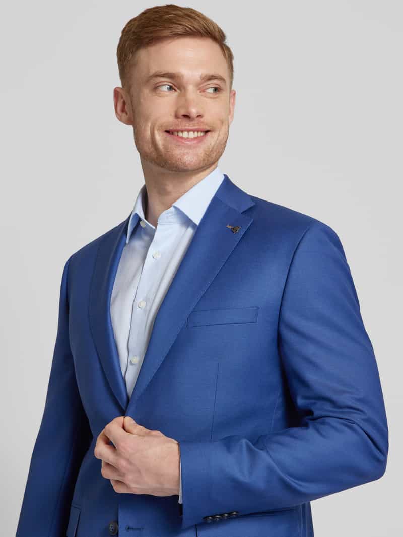 Roy Robson Slim fit colbert met logo-applicatie