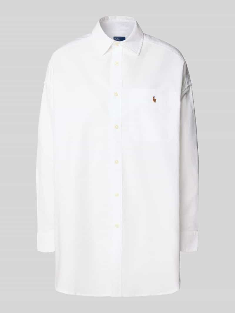 Polo Ralph Lauren Regular fit overhemdblouse met logostitching