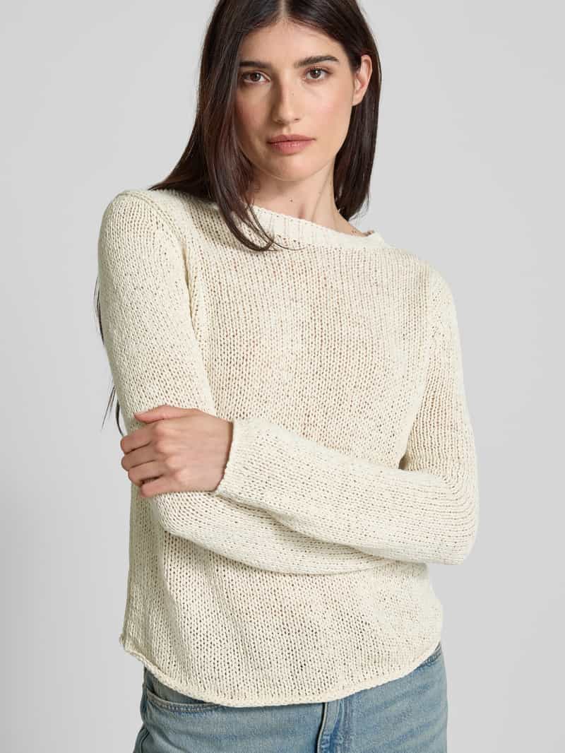 Marc O'Polo Regular fit gebreide pullover met rolzoom
