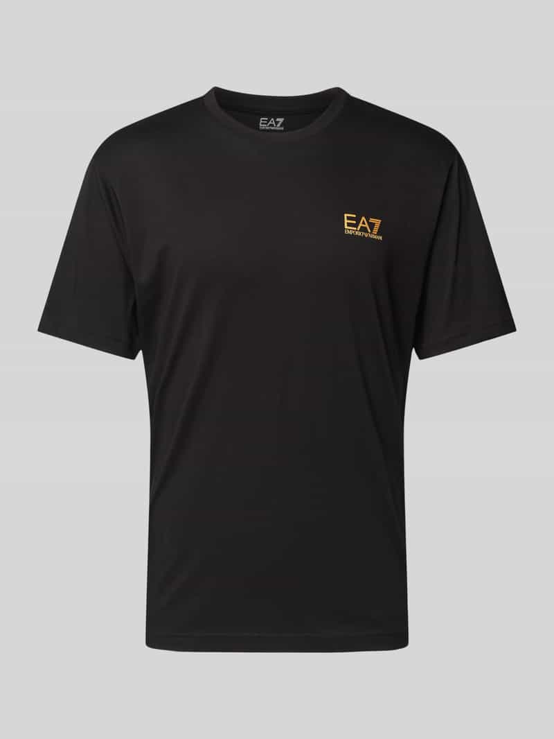 EA7 Emporio Armani T-shirt met labelprint