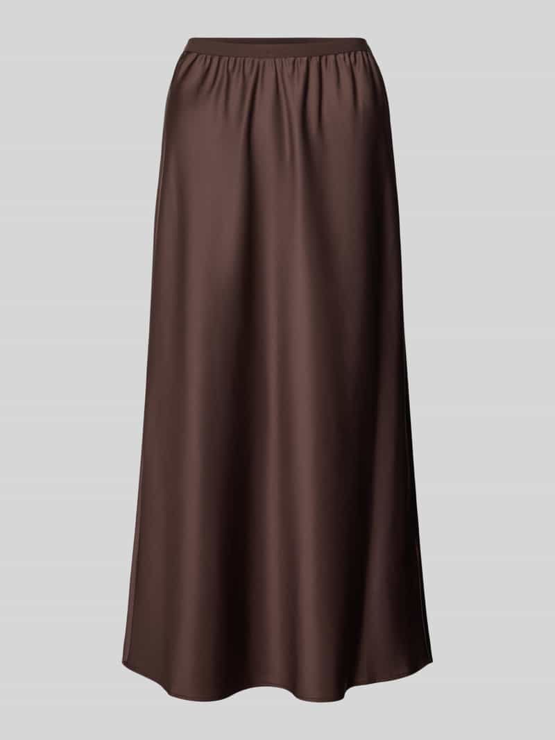 Milano italy Midirok van satijn met elastische tailleband