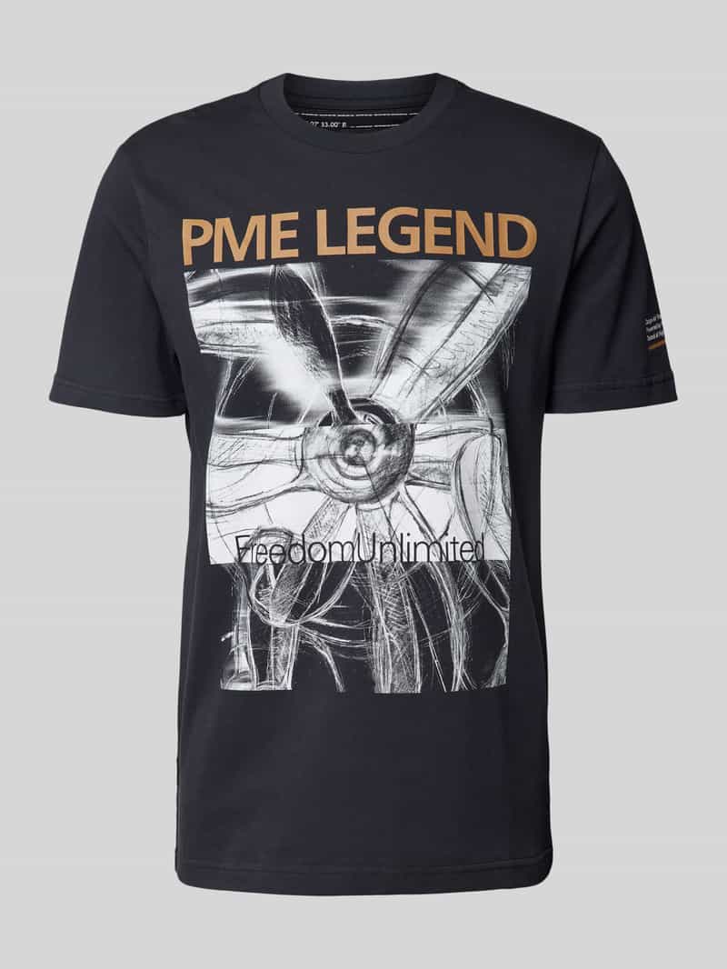 PME Legend T-shirt met labelprint