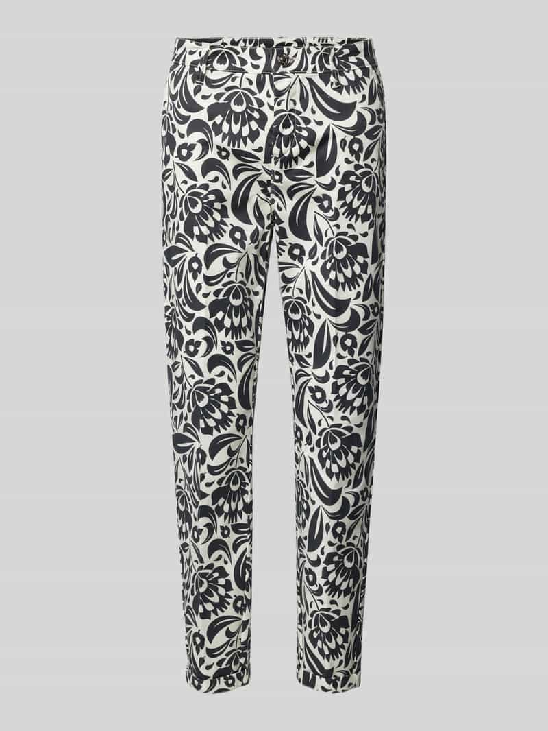 MAC Slim fit chino met verkort model 'turn up'