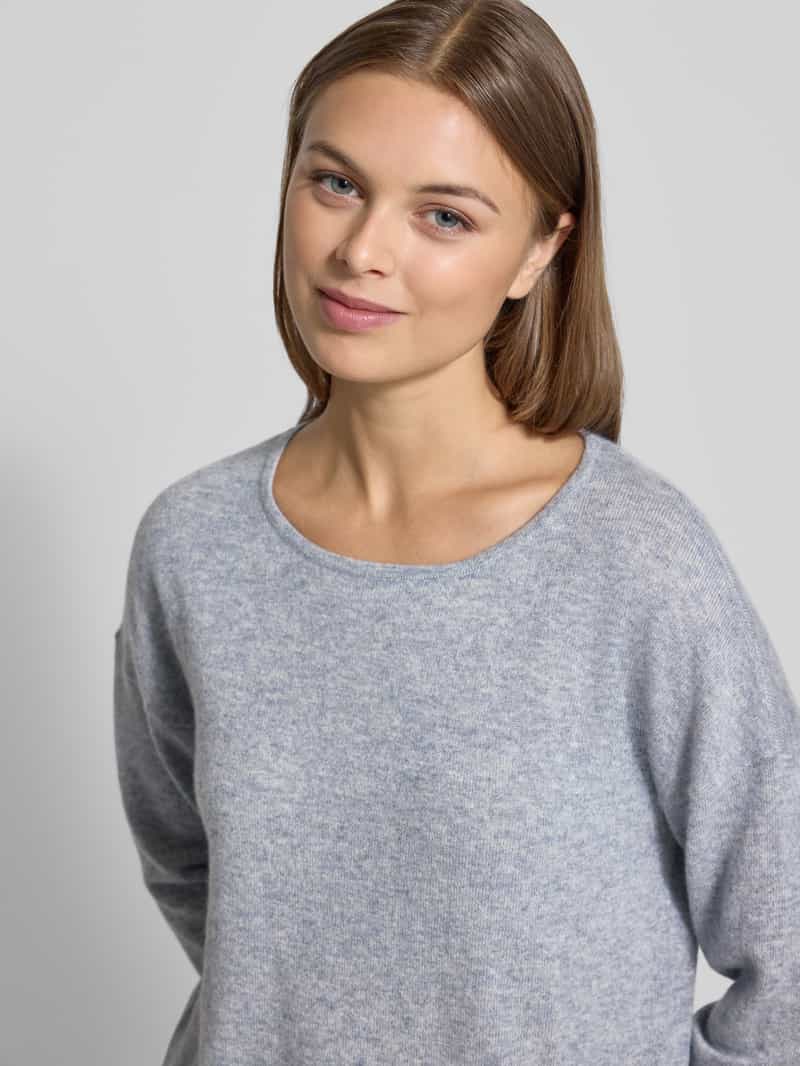 FYNCH-HATTON Gebreide pullover van puur kasjmier met ronde hals